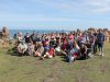 randonnée  : le groupe pose face à la mer